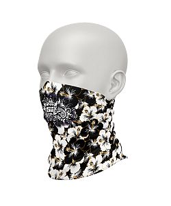 Dámský multifunkční šátek Suspect Animal FLOWERS černá