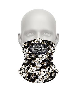 Dámský multifunkční šátek Suspect Animal FLOWERS černá