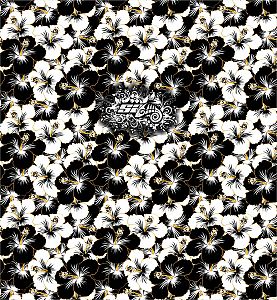 Dámský multifunkční šátek Suspect Animal FLOWERS černá