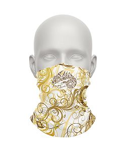 Dámský multifunkční šátek Suspect Animal GOLD bílá