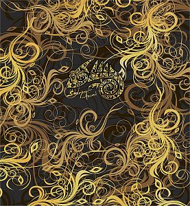 Dámský multifunkční šátek Suspect Animal GOLD černá