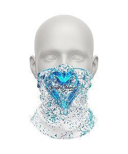 Dámský multifunkční šátek Suspect Animal HEART bílá