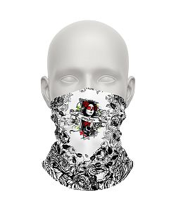 Dámský multifunkční šátek Suspect Animal LADY bílá