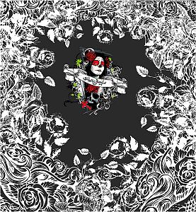 Dámský multifunkční šátek Suspect Animal LADY černá