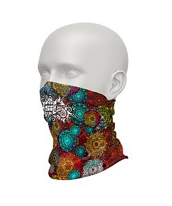 Dámský multifunkční šátek Suspect Animal MANDALA růžová