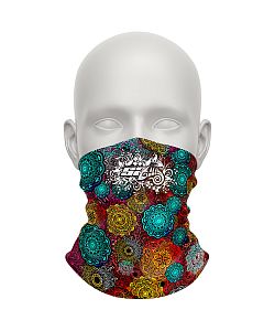 Dámský multifunkční šátek Suspect Animal MANDALA růžová