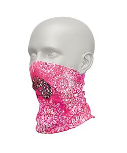 Dámský multifunkční šátek Suspect Animal PINK MANDALA růžová