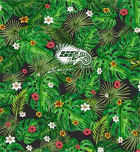 Dámský multifunkční šátek Suspect Animal TROPICAL zelená