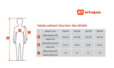 Dětská bunda Etape Alex modrá/červená