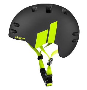 Dětská cyklistická helma Etape Buddy černá/žlutá fluo mat