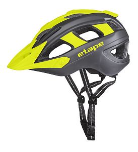 Dětská cyklistická helma Etape Hero antracit/žlutá fluo mat