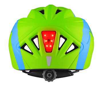 Dětská cyklistická helma Etape Pluto Light zelená/modrá mat