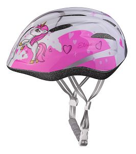 Dětská cyklistická helma Etape Rebel bílá/růžová