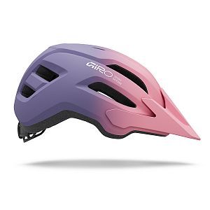 Dětská cyklistická helma GIRO Fixture II Youth Mat Light Pink/Purple Fade