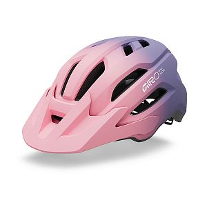 Dětská cyklistická helma GIRO Fixture II Youth Mat Light Pink/Purple Fade
