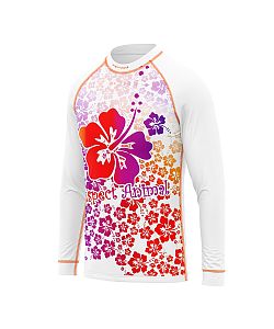 Dětské funkční triko s dlouhým rukávem Suspect Animal HAWAII bílá Bamboo Ultra