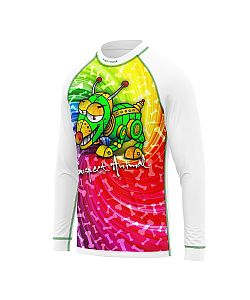 Dětské funkční triko s dlouhým rukávem Suspect Animal ROBOPES bílá Bamboo Light New