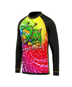 Dětské funkční triko s dlouhým rukávem Suspect Animal ROBOPES černá Bamboo Light New