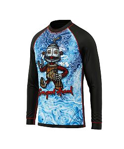 Dětské funkční triko s dlouhým rukávem Suspect Animal ROBOT černá Bamboo Ultra