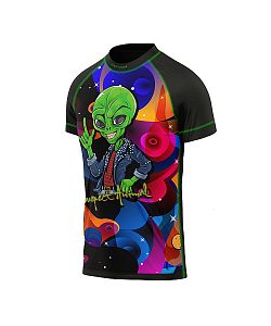 Dětské funkční triko s krátkým rukávem Suspect Animal ALIEN černá Bamboo Light New