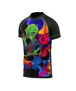 Dětské funkční triko s krátkým rukávem Suspect Animal ALIEN černá Bamboo Ultra