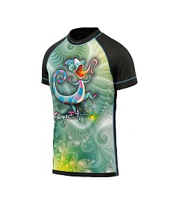 Dětské funkční triko s krátkým rukávem Suspect Animal CHAMELEON černá Bamboo Ultra