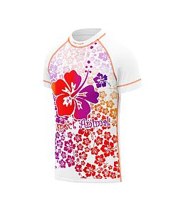 Dětské funkční triko s krátkým rukávem Suspect Animal HAWAII bílá Bamboo Light New