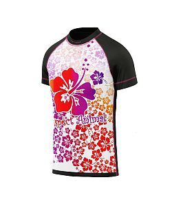 Dětské funkční triko s krátkým rukávem Suspect Animal HAWAII černá Bamboo Light New