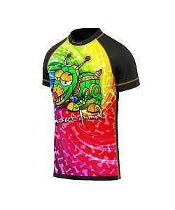 Dětské funkční triko s krátkým rukávem Suspect Animal ROBOPES černá Bamboo Light New