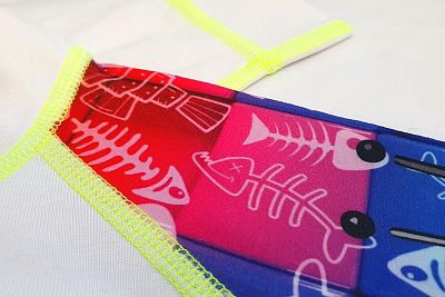 Dětské funkční triko s krátkým rukávem Suspect Animal ROBORYBA bílá Bamboo Light