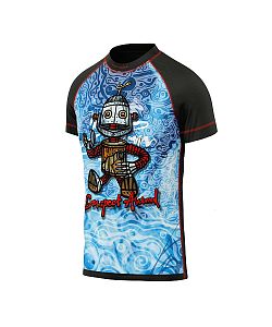 Dětské funkční triko s krátkým rukávem Suspect Animal ROBOT černá Bamboo Ultra