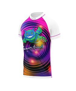 Dětské funkční triko s krátkým rukávem Suspect Animal ŠKLÍBA bílá Bamboo Ultra