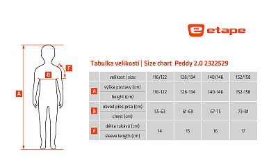 Dětský cyklistický dres Etape Peddy 2.0 lila/růžová