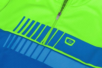 Dětský cyklistický dres Etape Peddy 2.0 zelená/modrá