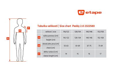 Dětský cyklistický dres Etape Peddy 2.0 zelená/modrá