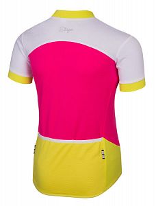 Dětský cyklistický dres Etape Peddy růžová/limeta