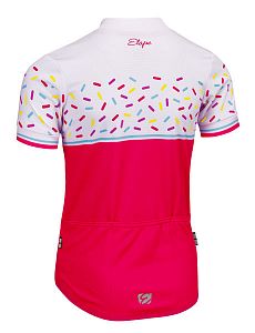 Dětský cyklistický dres Etape Rio růžová/bílá