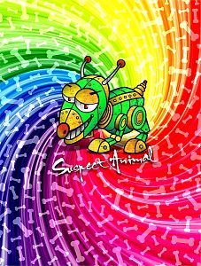 Dětský funkční set Suspect Animal ROBOPES černá Bamboo Heavy