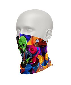 Dětský multifunkční šátek Suspect Animal ALIEN zelená