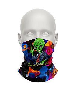 Dětský multifunkční šátek Suspect Animal ALIEN zelená