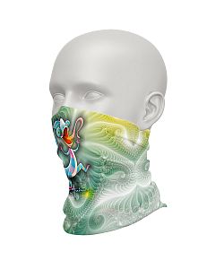 Dětský multifunkční šátek Suspect Animal CHAMELEON zelená