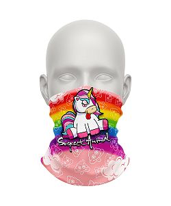 Dětský multifunkční šátek Suspect Animal JEDNOROŽEC růžová