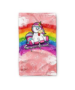 Dětský multifunkční šátek Suspect Animal JEDNOROŽEC růžová