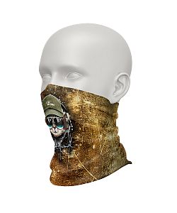 Dětský multifunkční šátek Suspect Animal KEEP CALM hnědá