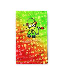 Dětský multifunkční šátek Suspect Animal ROBOKOČKA žlutá