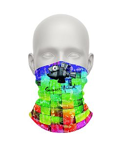 Dětský multifunkční šátek Suspect Animal ROBORYBA žlutá