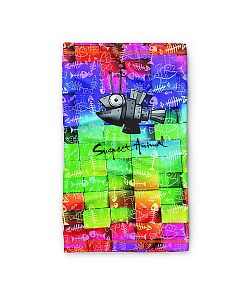 Dětský multifunkční šátek Suspect Animal ROBORYBA žlutá