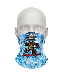 Dětský multifunkční šátek Suspect Animal ROBOT modrá