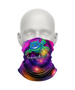 Dětský multifunkční šátek Suspect Animal ŠKLÍBA fialová