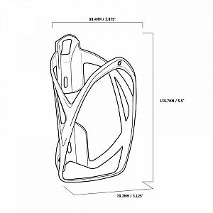 Košík na láhev Blackburn Slick Cage Black